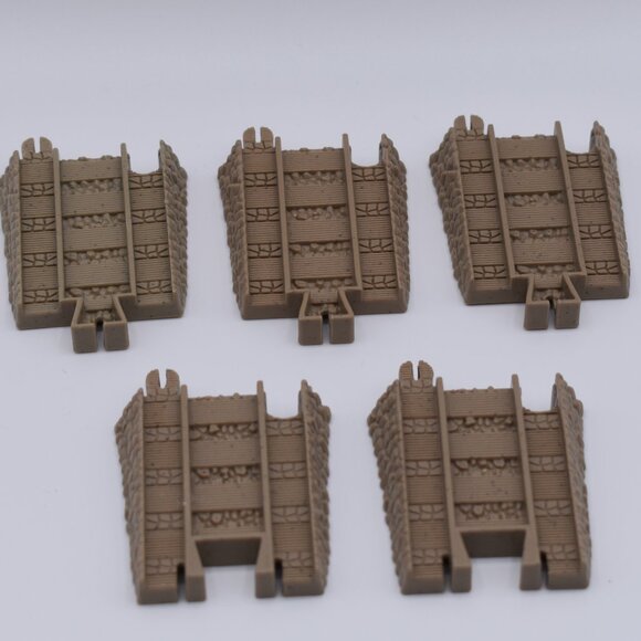 Thomas Trackmaster Adapter Track Lot TOMY to Mattel Hit Toy Tan Brown Adapters 5 - Picture 1 of 5